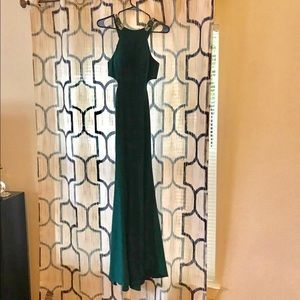 Prom dress dark green